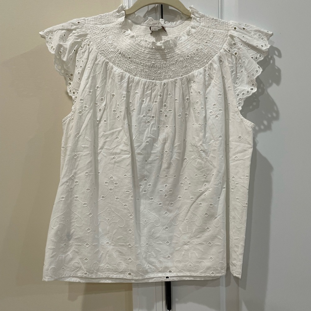 Loft white top
